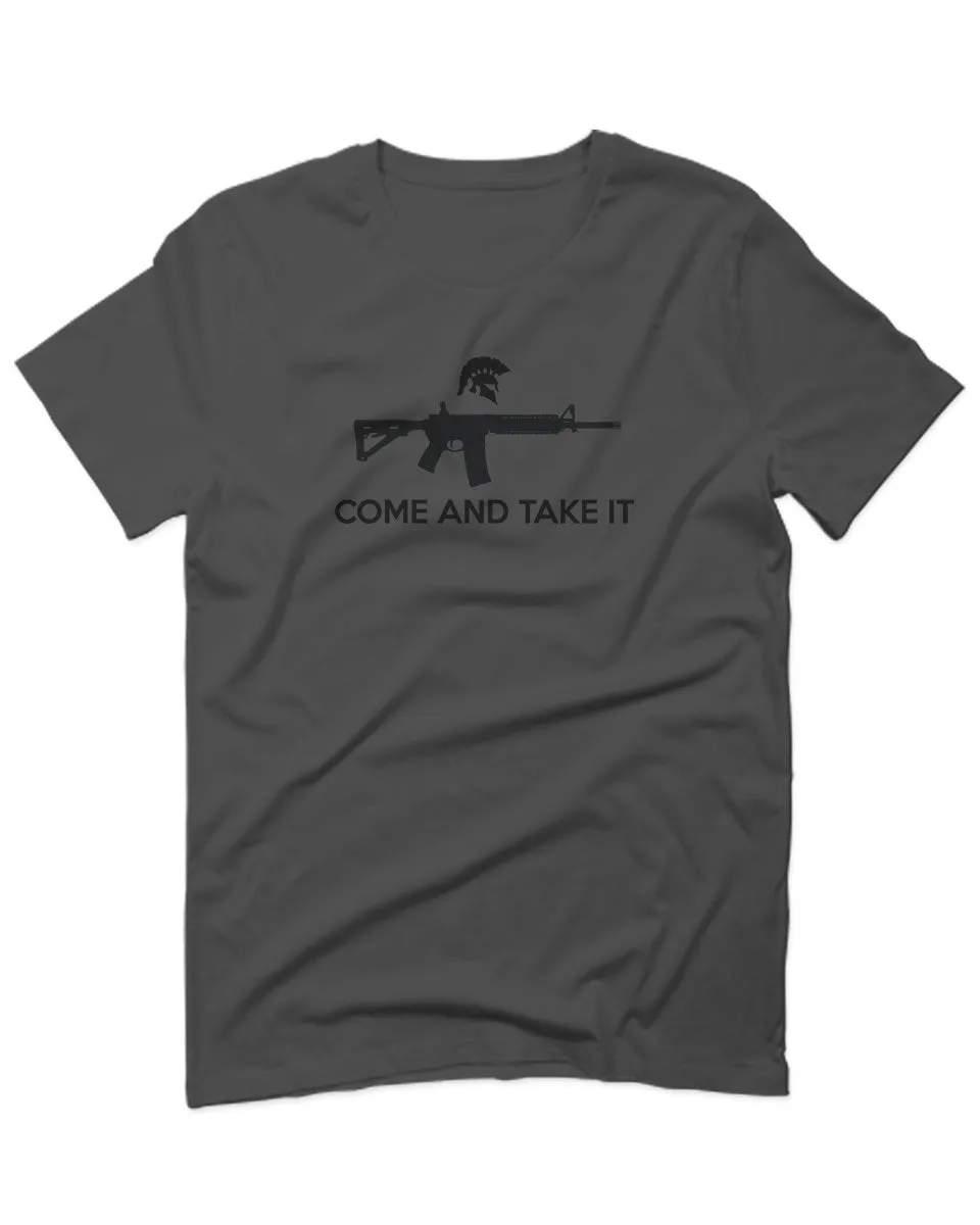 AR 15 Come and Take It Greek Molon Labe Spartan Guns For men T Shirt