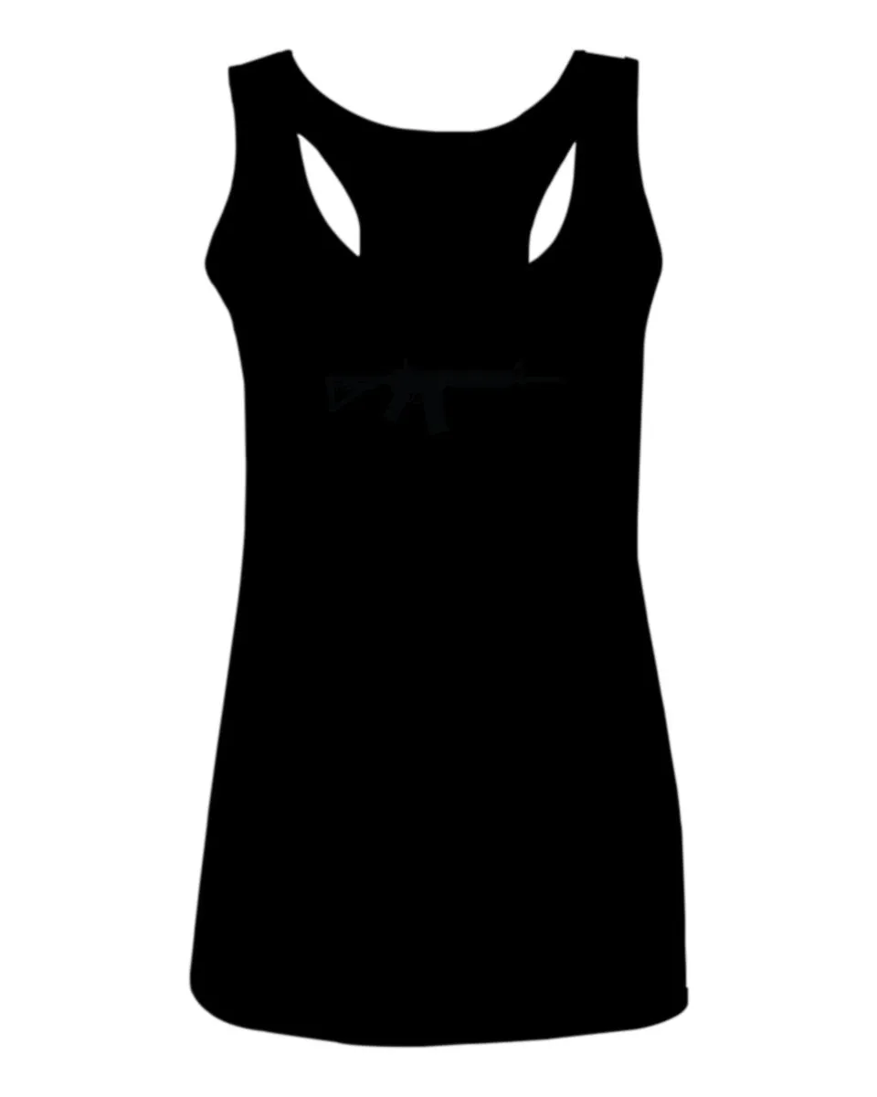 AR 15 Come and Take It Greek Molon Labe Spartan Guns  women's Tank Top sleeveless Racerback