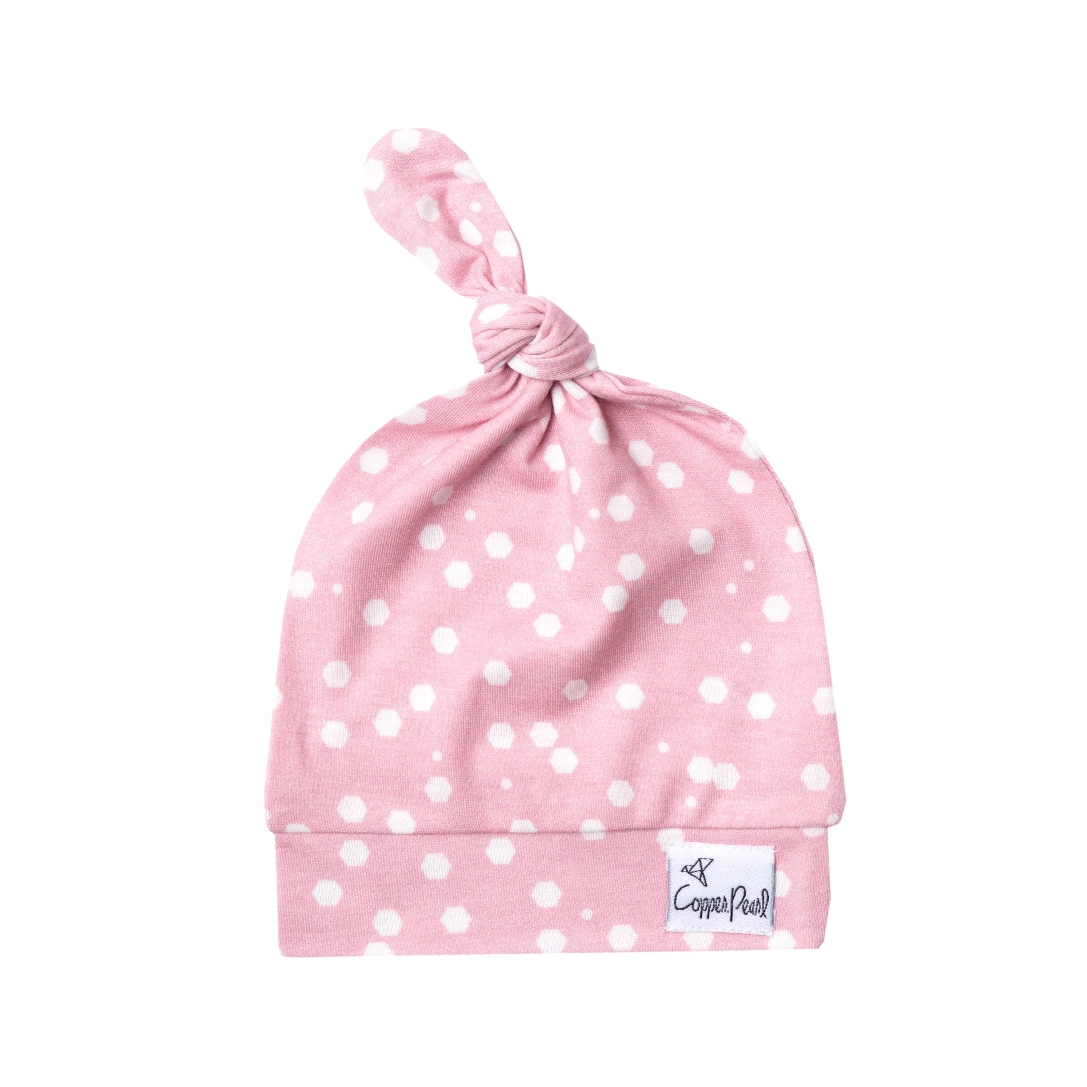 Copper Pearl Top Knot Hat Lucy