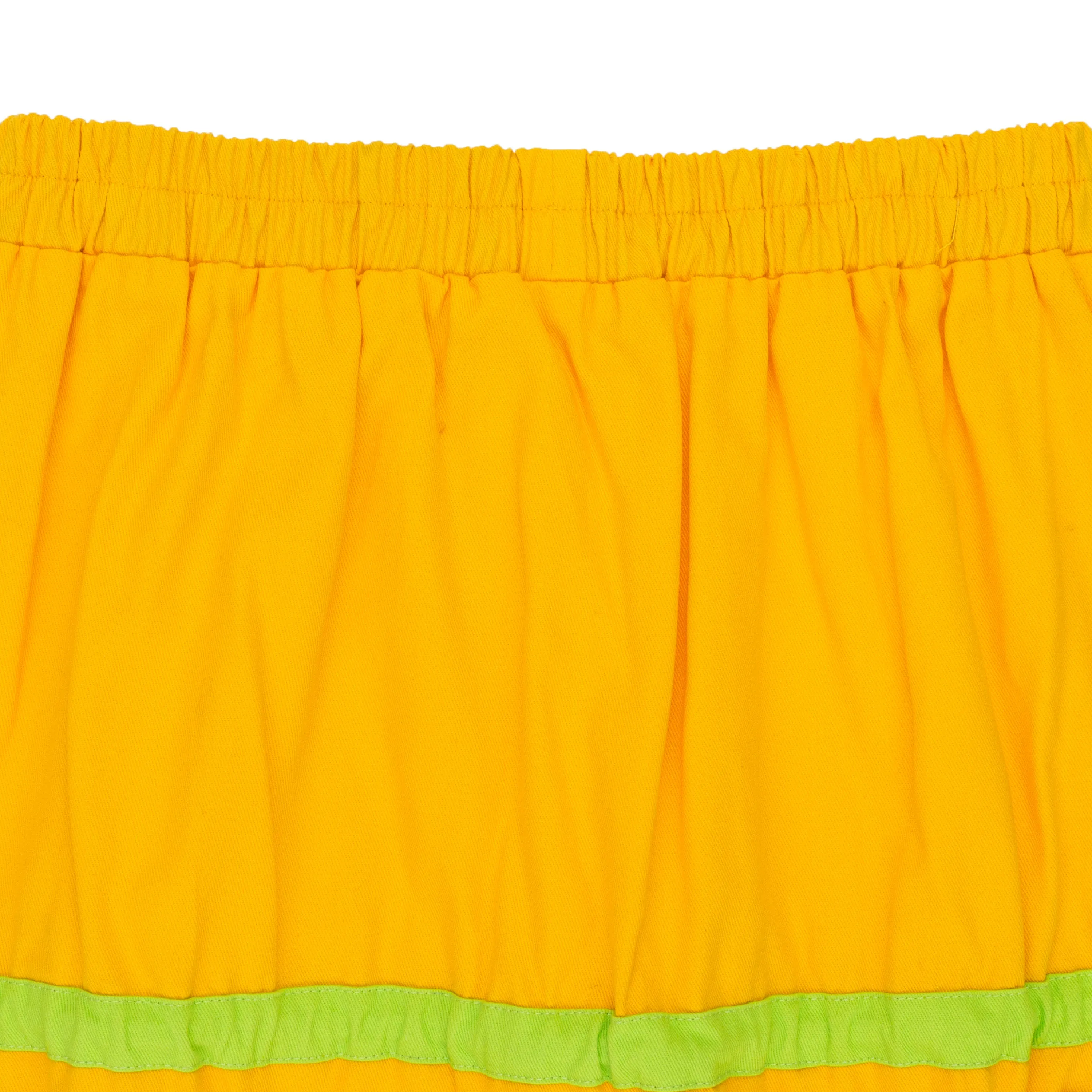 HARAJUKU ORANGE/GREEN FLARED SKIRTS