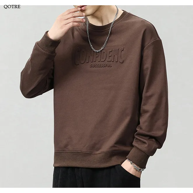 Letter Loose Fit Crew Neck Sweatshirt