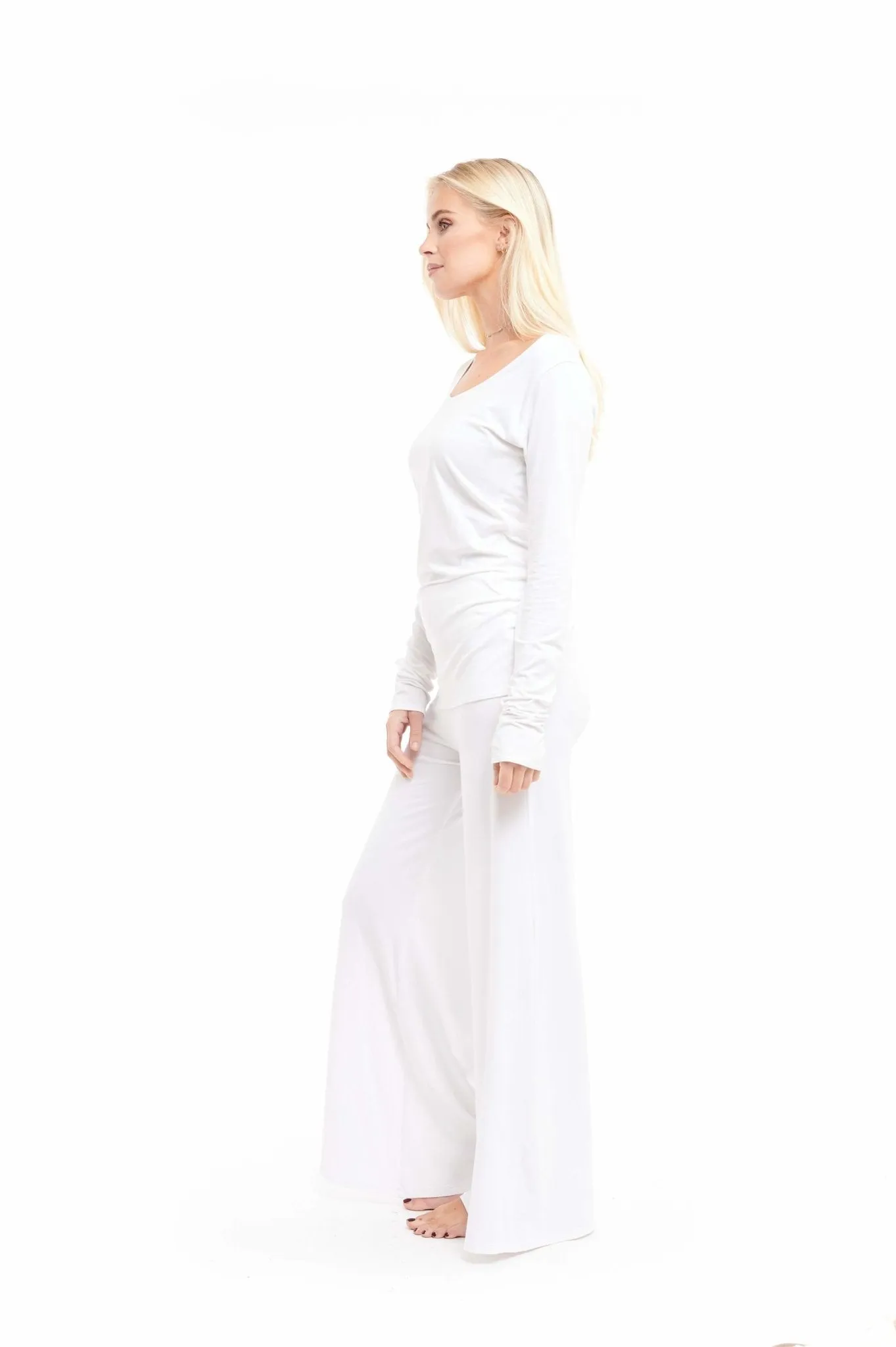 LONG SLEEVE TOP WHITE