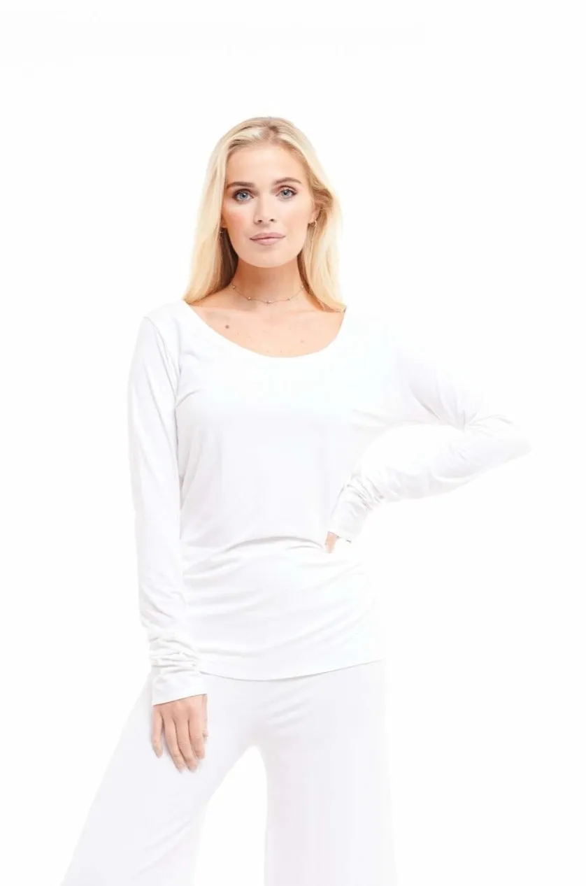 LONG SLEEVE TOP WHITE