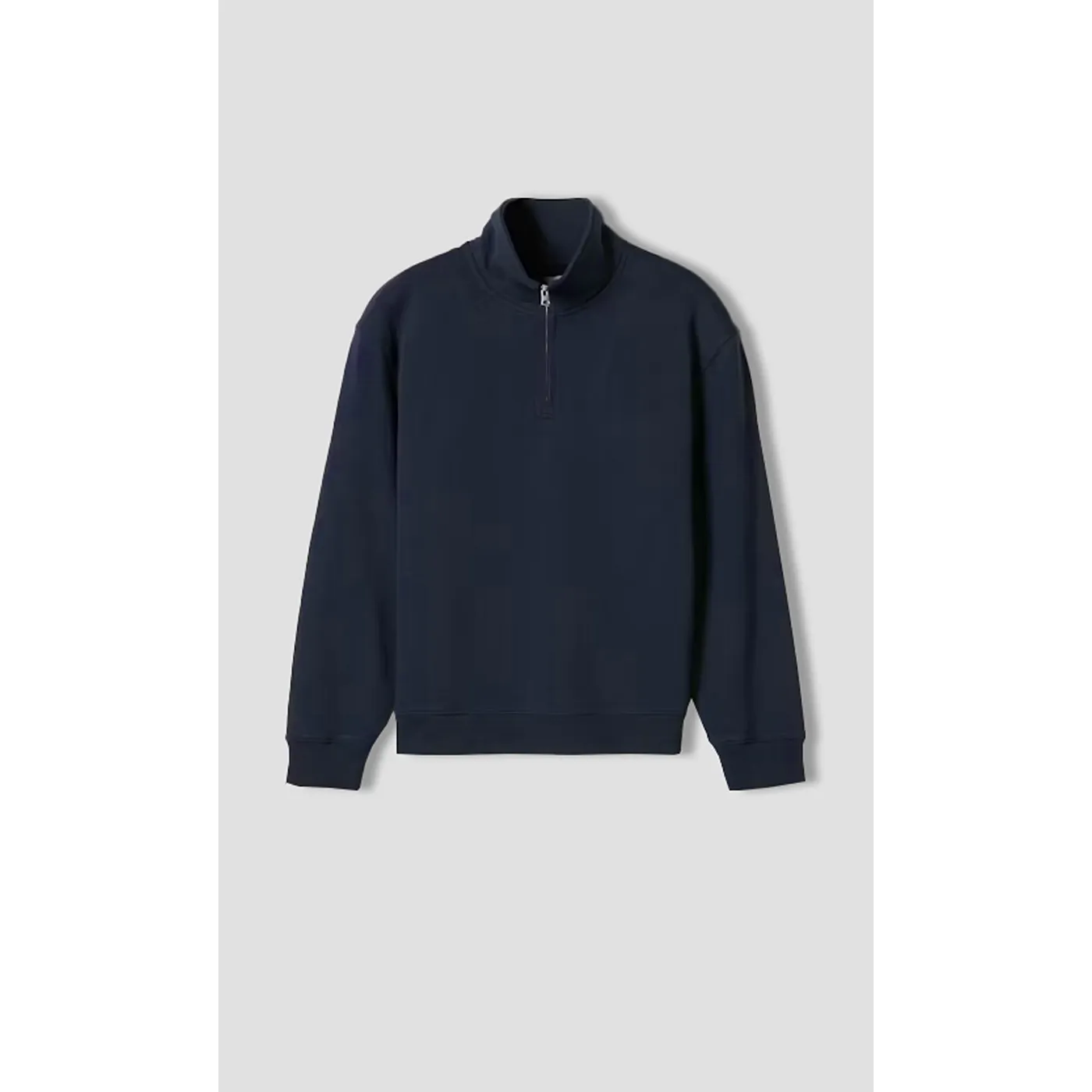 Navy Blue Half Zip Sweatshirt