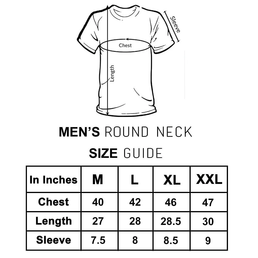 Nutcase Designer Round Neck Men's T-Shirt Wrinkle-Free Poly Cotton Tees - Life is A Journey