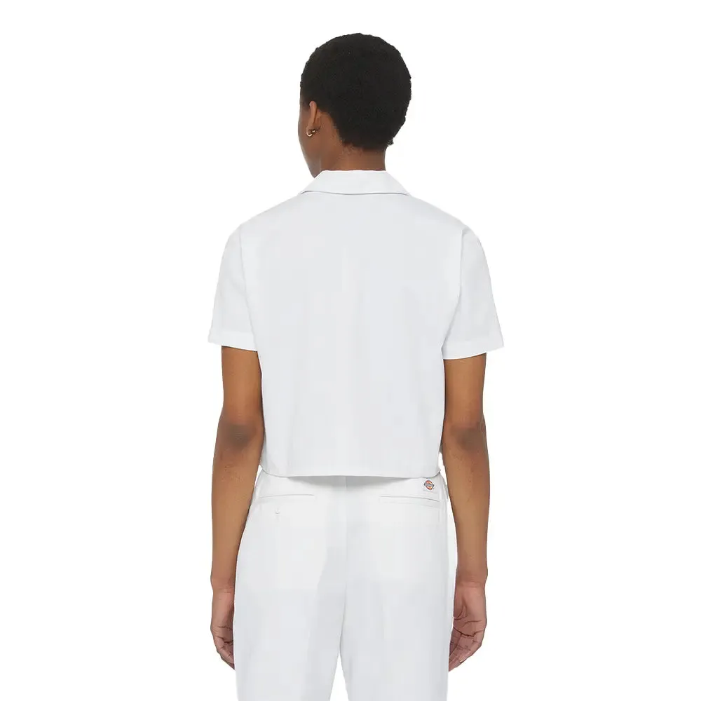 Ss24Dickies Work Shirt Cropped White