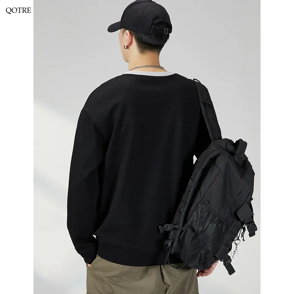Trendy Crew Neck Loose Fit Sweatshirt