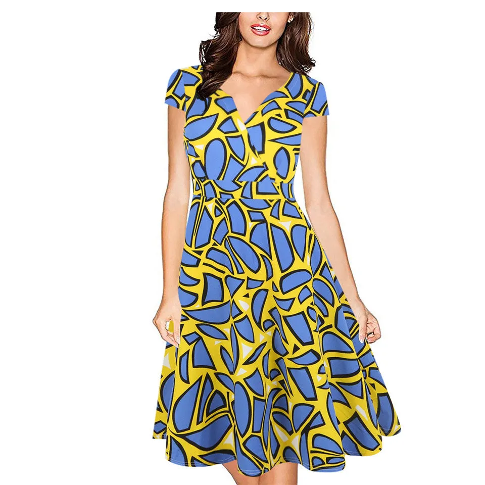 V Neck Casual Office Wear Working Bodycon Dresse